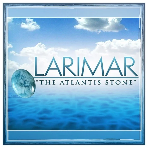 Larimar Natural Caribbean 925 Silver Crystal Gemstone Necklace - Picture 6 of 6